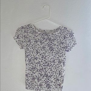 Purple Floral Garage Tee